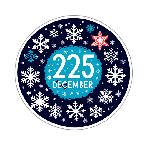 Stiker Tema Kalender Desember 2025