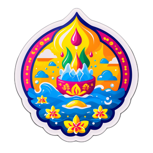 สติกเกอร์เทศกาลสงกรานต์