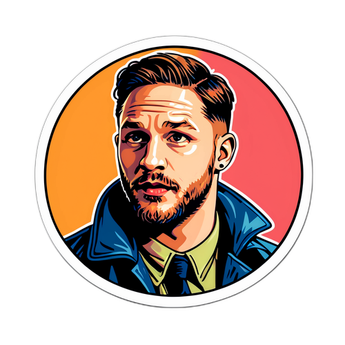 Nostaljik Sticker: Genç Tom Hardy