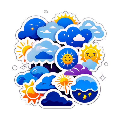 다양한 날씨 아이콘
