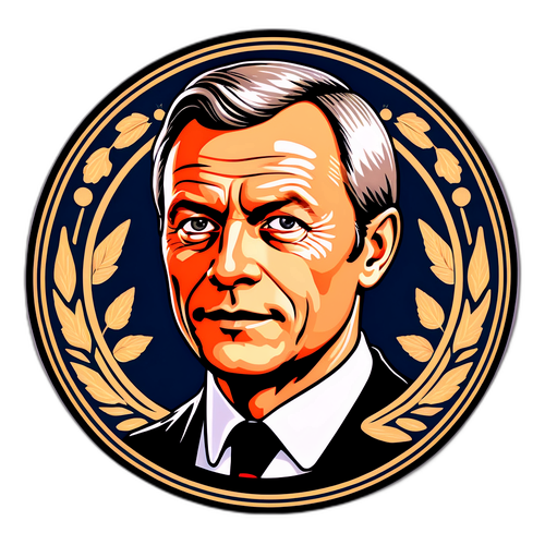 Vintage-sticker av Magnus Marsdal