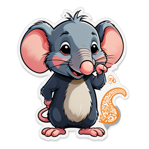 Meet the Adorable Mouse with an Elephant's Trunk: A Whimsical Design You Can't Resist!