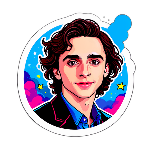 Nálepka s Timothée Chalametem