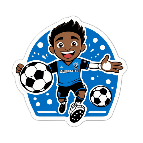 Stiker Mascot SJ Earthquakes