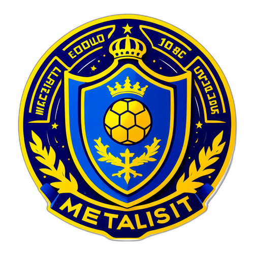 Емблема Metalist 1925 з елементами футбольних пам'яток