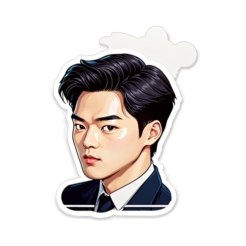 Ang Kaakit-akit na Sticker ni Kim Woo Seok na Puno ng Elegansya at Sining!