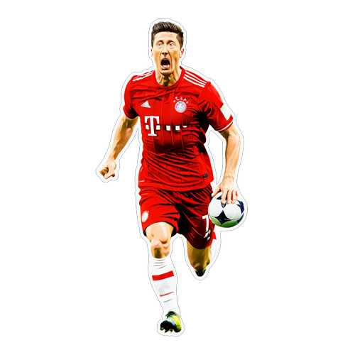 Robert Lewandowski a pályán