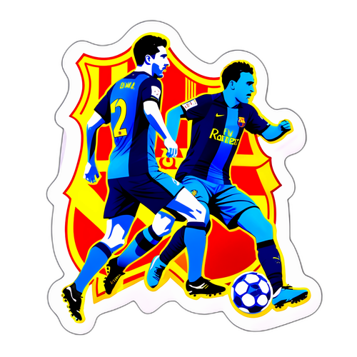 Динамичный дизайн матча между Эспаньолом и Барселоной с игроками в действии