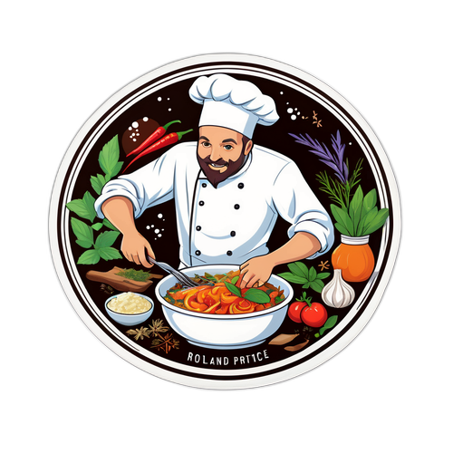 Roland Trettl beim Anrichten eines köstlichen Gerichts