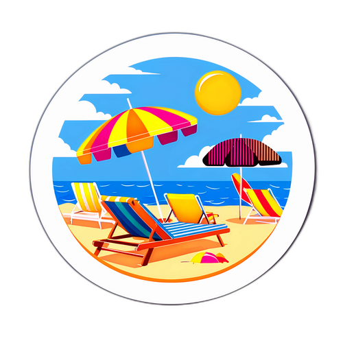 Sticker a Tema Spiaggia di Jesolo