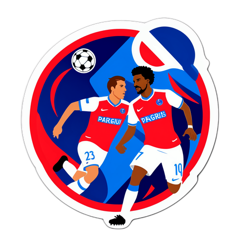 Samolepka fotbalového zápasu Strasbourg vs PSG