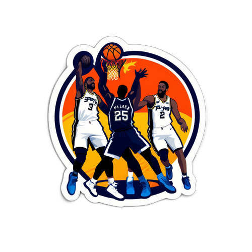 Sticker ng Labanan ng Spurs at Pelicans