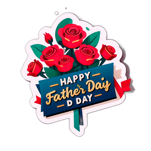 ดีไซน์วันพ่อด้วยดอกกุหลาบ