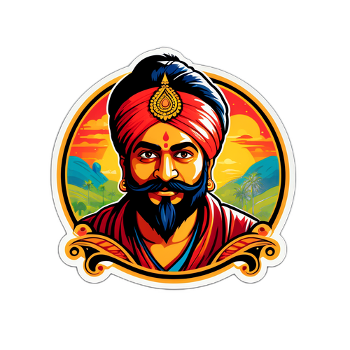 धुरंधर प्रेरित आर्टिस्टिक स्टिकर