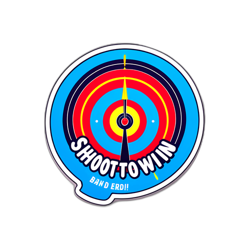 Autocollant "Tirez pour gagner!"