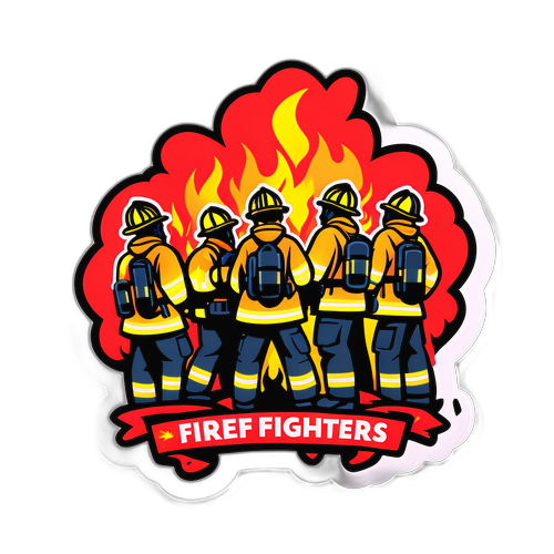 Diverse Firefighters in Action