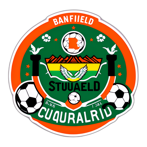 Sticker Comemorativo del Partido Banfield - Estudiantes de Río Cuarto