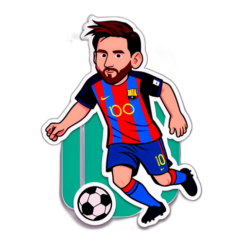 Kichi cha Messi akicheza mpira