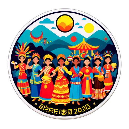 2025 APEC 축제 장면 스티커