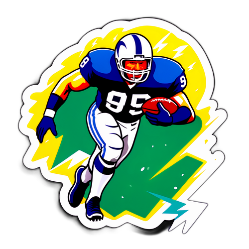 Dynamic Football Play Sticker