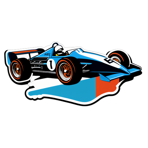 Vintage Racing Showdown: De F1 Sticker die de Snelheid van het Verleden Vastlegt!