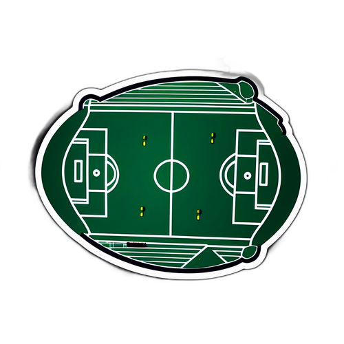 Sticker ya Uwanja wa Soka