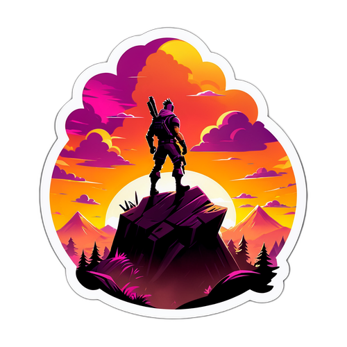 Fortnite Landskap med Karaktär