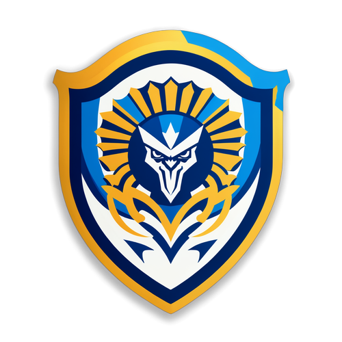 Sticker creativo que combina el escudo de Vélez con motivos de sus aficionados