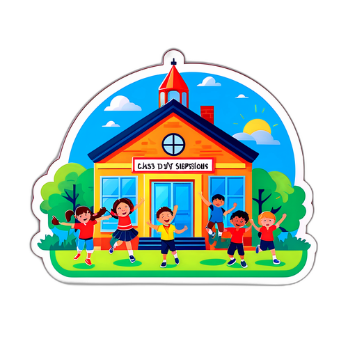 Masayang Larawan ng Paaralan