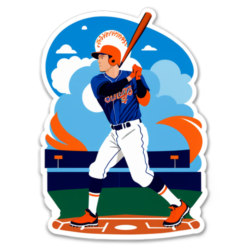 Brandon Nimmo Action Illustration
