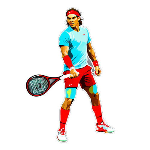 De Passie van een Kampioen: Rafael Nadal Sticker