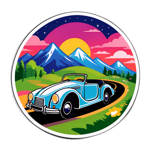 ロマンスカーと美しい風景の融合