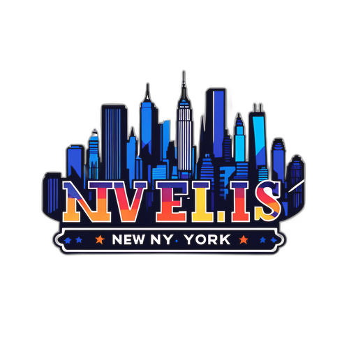 NYR Klistremerke med New Yorks Nattliv