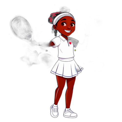 Veselá ilustrace Coco Gauff