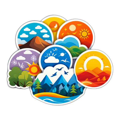 Чотири пори року в одному зображенні