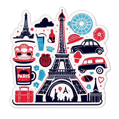 巴黎旅行貼紙