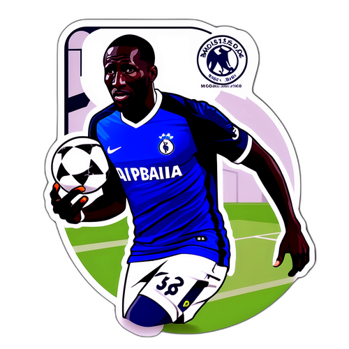 Autocollant stylisé de Moussa Sissoko