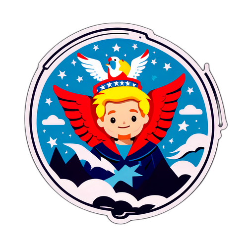 Sticker van Vrijheid en Hoop