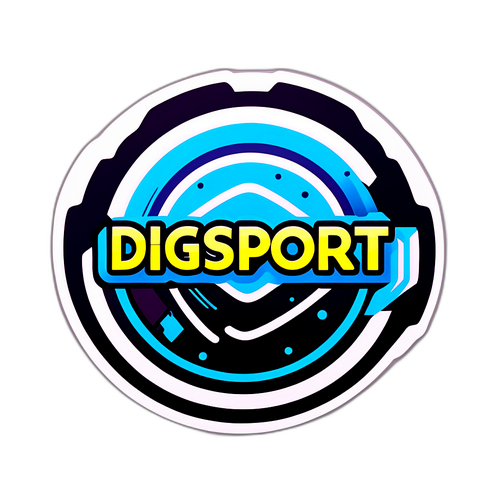 Logo DigiSport cu elemente digitale