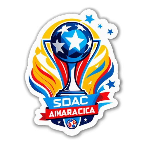Sticker conmemorativo de la Copa Sudamericana 2025