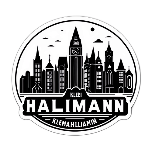 Eleganter Aufkleber mit Klemens Hallmann