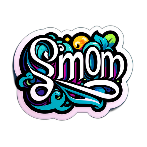 Simon Schwarz Typografische Sticker