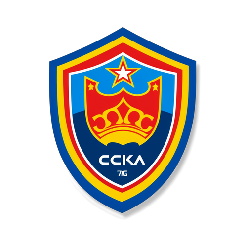 Стикер с символикой игры ЦСКА против Зенита