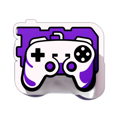 Stylized Game Controller at Twitch Logo