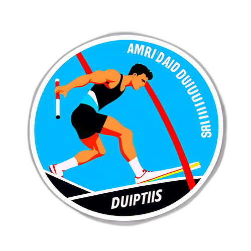 Dynaaminen tarra Armand Duplantisista