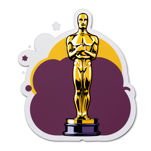 Modernong Sticker para sa Oscar Nominations ng 2025