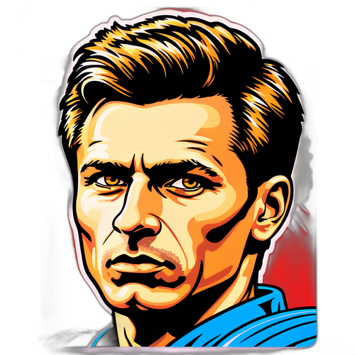 Portrait de Roman Kopylov en style pop art