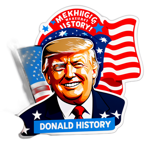 Stiker Berani featuring Donald Trump