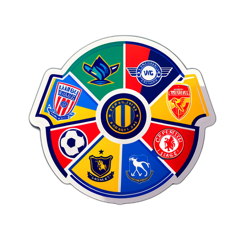 Наклейка з таблицею Ліги Конференцій, що показує найсильніші команди сезону