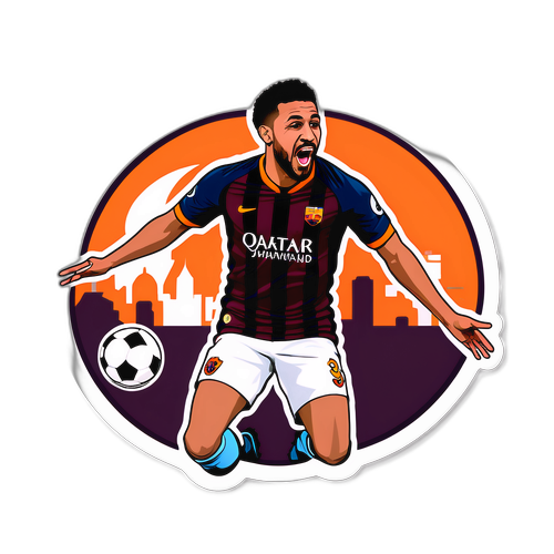 Belhanda'nın Futbol Alanındaki En İyi Anlarını Yansıtan Çıkartma